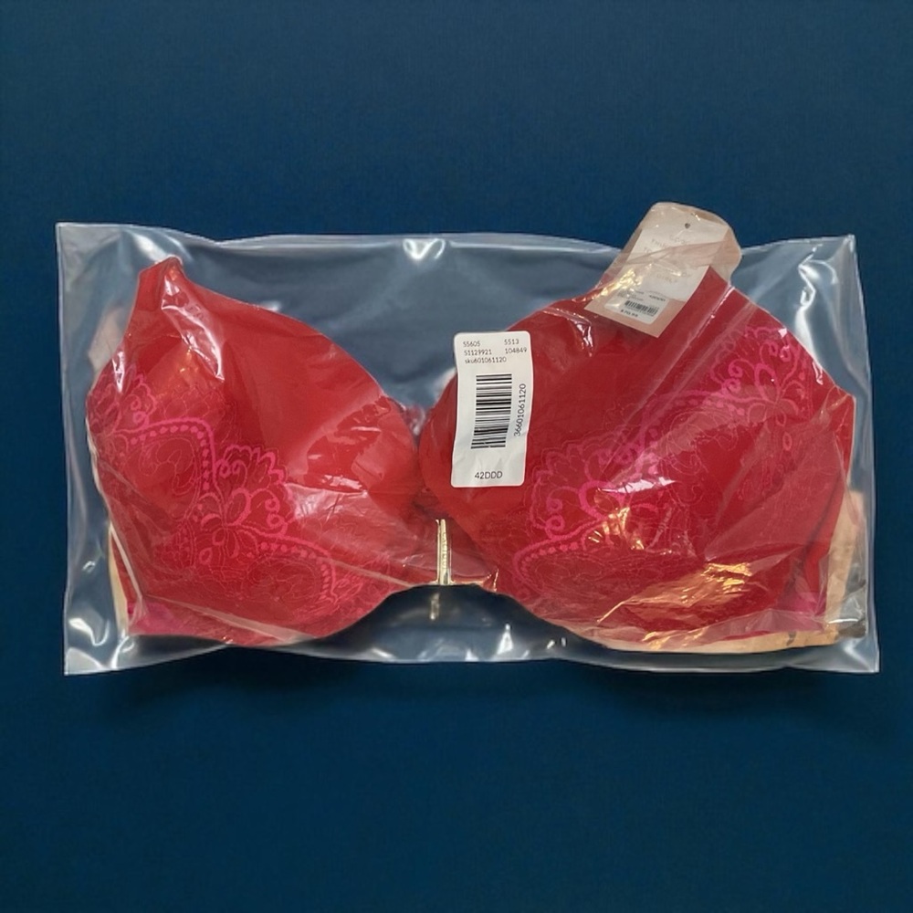 Lane Bryant Vibrant Red Lace Bra 42 DDD